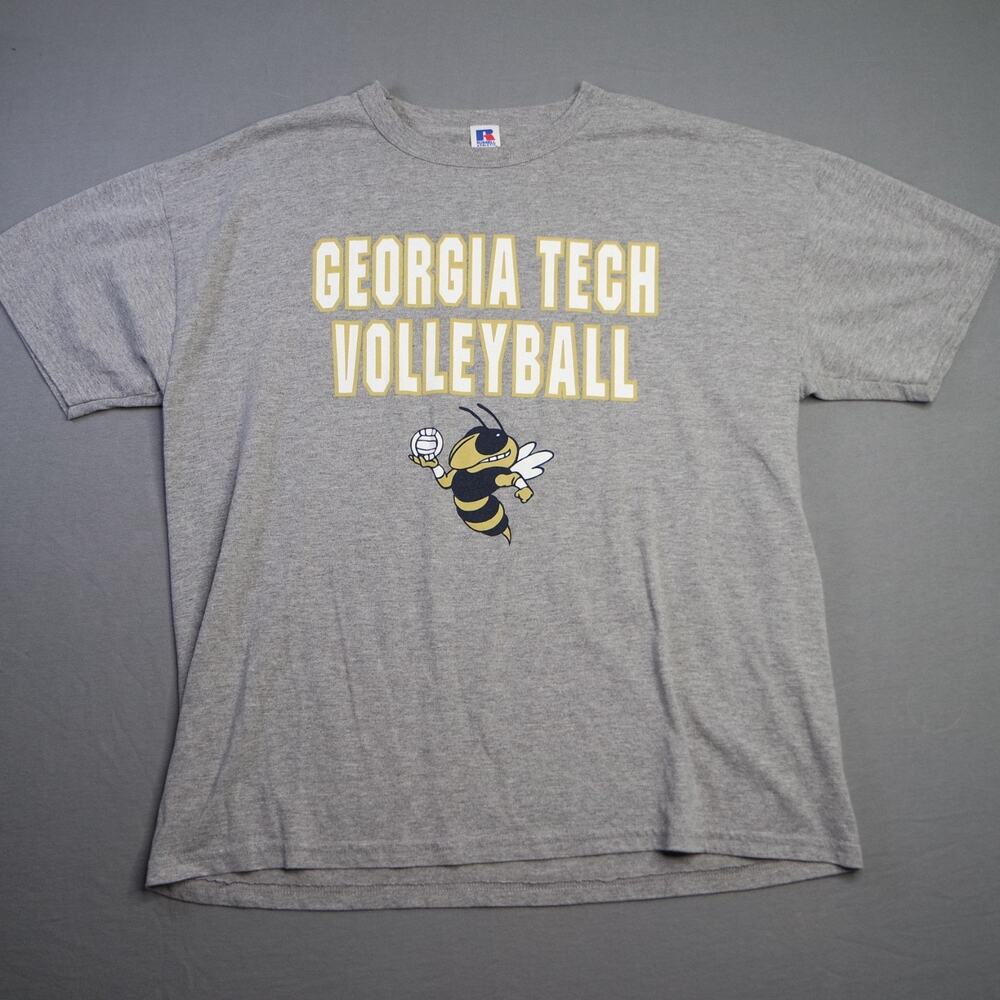 Vintage Russell Athletic Georgia Tech Volleyball NuBlend T Shirt Men’s XL Retro